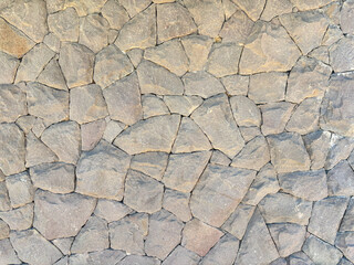 Natural grey stone wall texture detail - Cobblestone