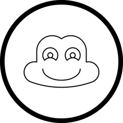 Frog Face icon single vector illustration