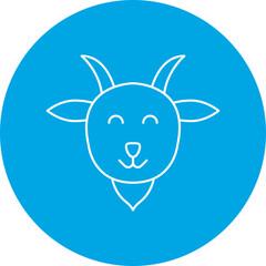 Lamb Face icon single vector illustration
