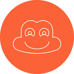 Frog Face icon single vector illustration