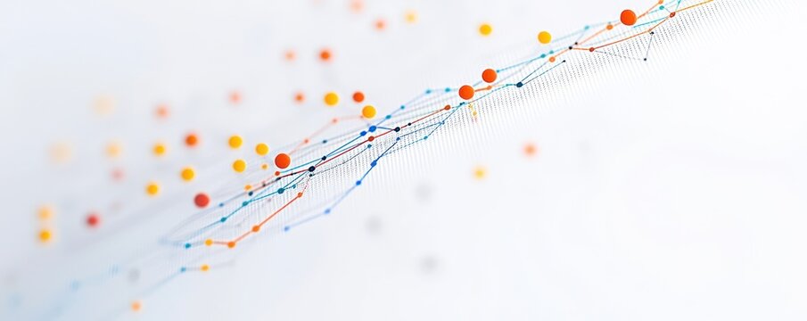 Minimalist scatter plot with bold points on white.