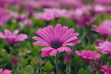 Obraz premium Planting flowers for spring season.