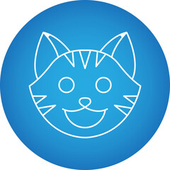 Cat Face icon single vector illustration
