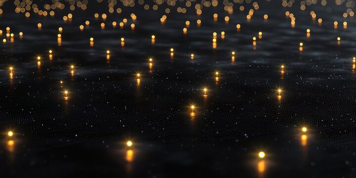 Scatter plot with glowing points on matte black.