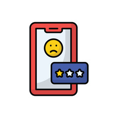 Bad Review vector icon