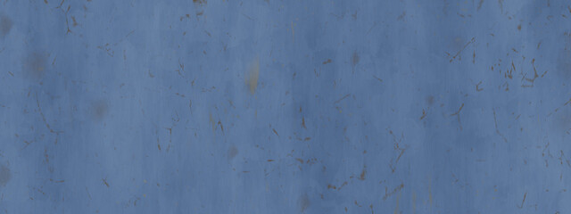 Fototapeta premium Texture of a weathered blue wall reveals layers of history and character in urban setting