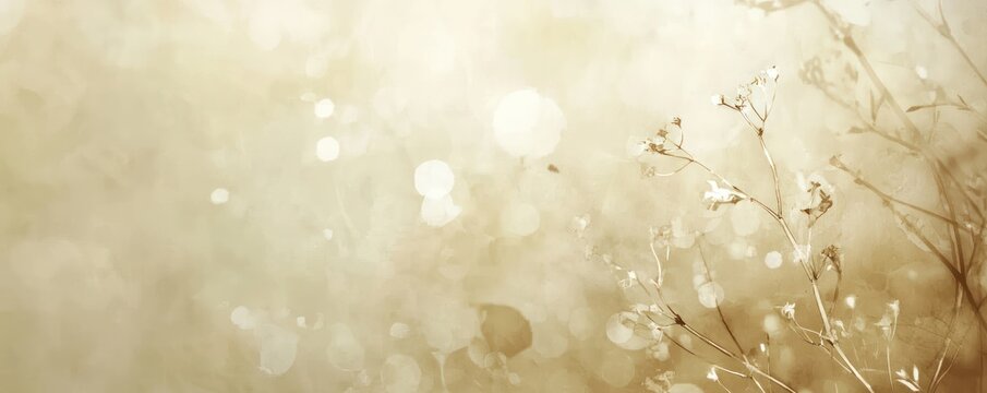 Subtle scatter plot with light accents on beige.
