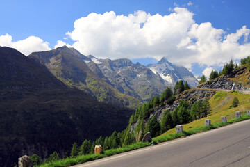 Naklejka premium Grossglockner High Alpine Road. The Alps, Austria, Europe. 