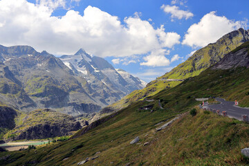 Naklejka premium Grossglockner High Alpine Road. The Alps, Austria, Europe. 