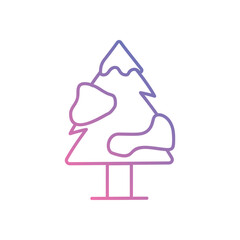 Frosty Pine Tree