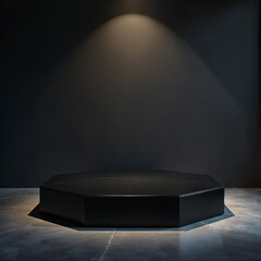 A product podium black