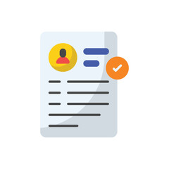 Hired vector icon