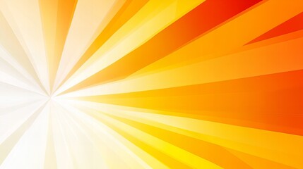 Obraz premium Vibrant abstract background featuring a burst of warm colors, radiating outwards from a central point. Shades of orange, yellow, and white create a dynamic and energetic composition.