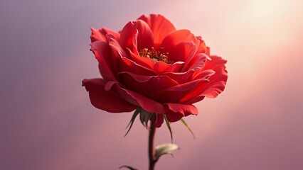 Stunning Red Rose Closeup Bloom Photography