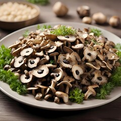 mushrooms on a plate