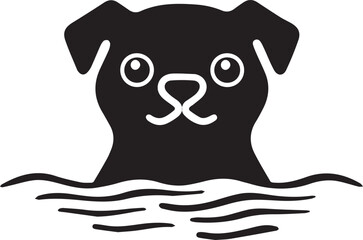 Fototapeta premium Dog Logo Symbol Vector Template, simple dog logo design