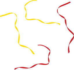 colorful celebration decoration ribbon  vector 