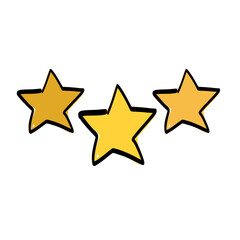 Fototapeta premium Simple three star rating illustration