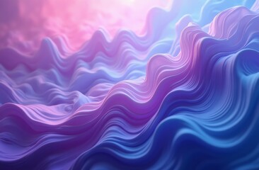 Obraz premium Glowing particles forming wave shapes in digital night landscape