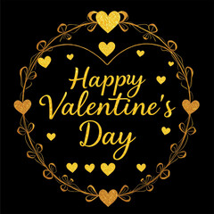 Valentine's Day card design. Illustration with oil paint. Pattern for printing on wall decorations, covers, wallpapers