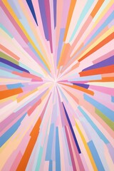 Bright abstract burst of colorful streaks