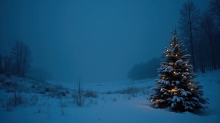 Depressing Christmas Landscape VHS Recording