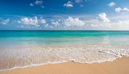 beach with sky and clouds