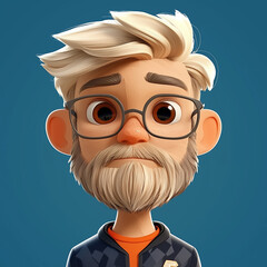 3d render boy carpenter