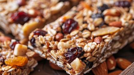 Nutty and fruity granola bars for healthy snacking and breakfast ideas