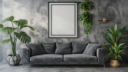 Mockup kitchen A-frame for your picture