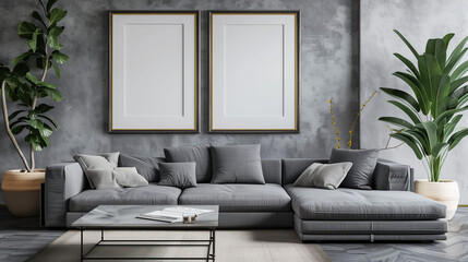 Mockup kitchen A-frame for your picture