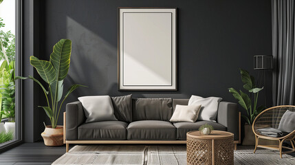 Mockup kitchen A-frame for your picture