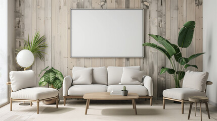 Mockup kitchen A-frame for your picture