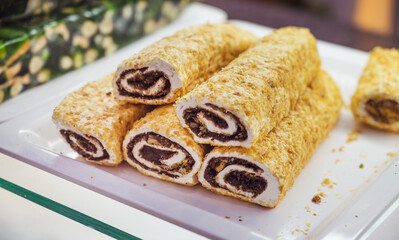 Turkish traditional lokum sweet delight