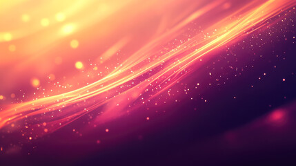 Vibrant abstract background with glowing orange and pink light streaks