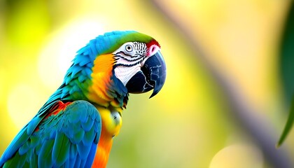 A view of a Parrot in the Jungle