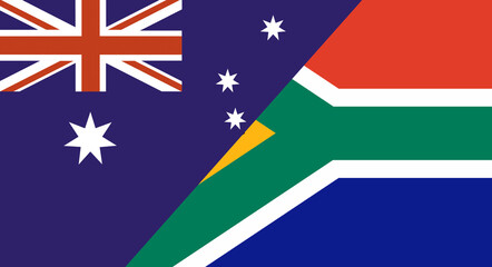 Flag of Australia and Central African Republic. Diplomatic relations