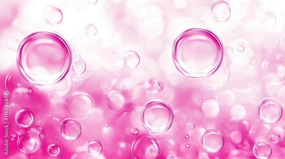 Poster pink bubbles abstract background texture design