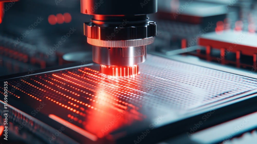 Poster advanced technology inspecting a circuit board surface