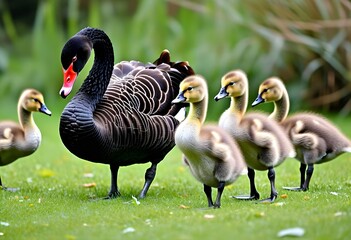 Obraz premium A close up of a Black Swan