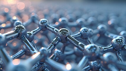 Microscopic Metallic Atomic Structure Network