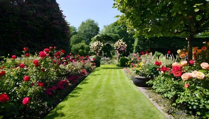 A view of an English Country Garden