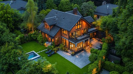 A luxurious home in a pricey area 