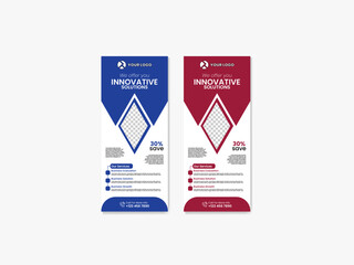Editable Corporate Roll Up Banner Layout