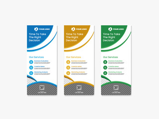 Editable Corporate Roll Up Banner Layout