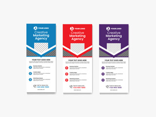 Editable Corporate Roll Up Banner Layout