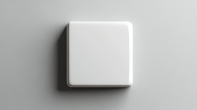 Boton cuadrado blanco movil. Moonveil. Illustration