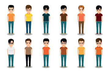 set of teenage or younger boys