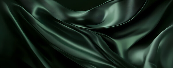 Obraz premium Elegant Dark Matte Forest Green Background