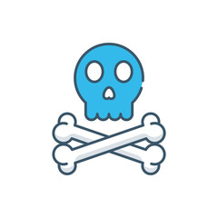 Bones Cross vector icon